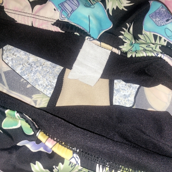 🎄3/$15 Vintage Kathy Ireland Tropical Print Tankini Swimsuit - Picture 7 of 8